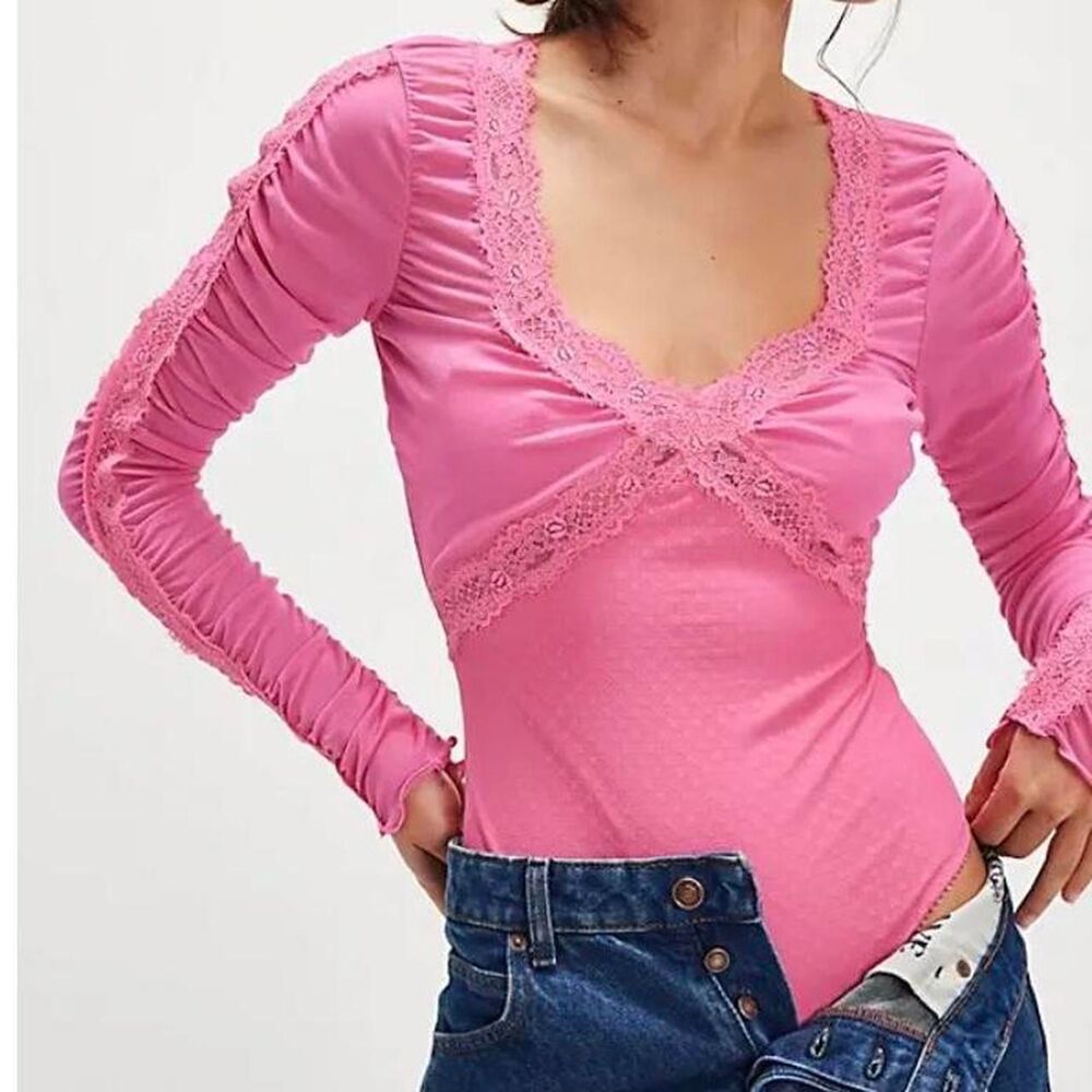 NWT FREE PEOPLE Intimately Forever Young Bodysuit thong